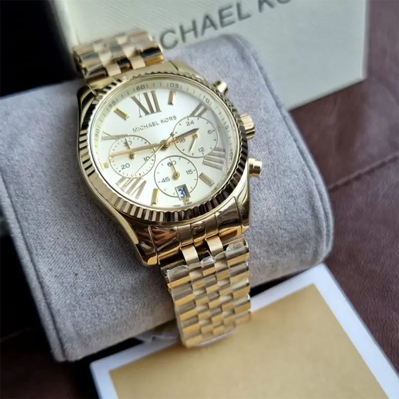Michael Kors Lexington Gold-Tone Ladies Watch- MK5556